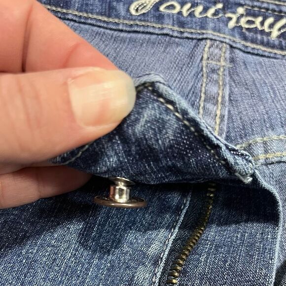 Yoni Jay Beaded High Rise Ankle Jeans Size 8 Women’s Blue Y2K - Picture 7 of 12